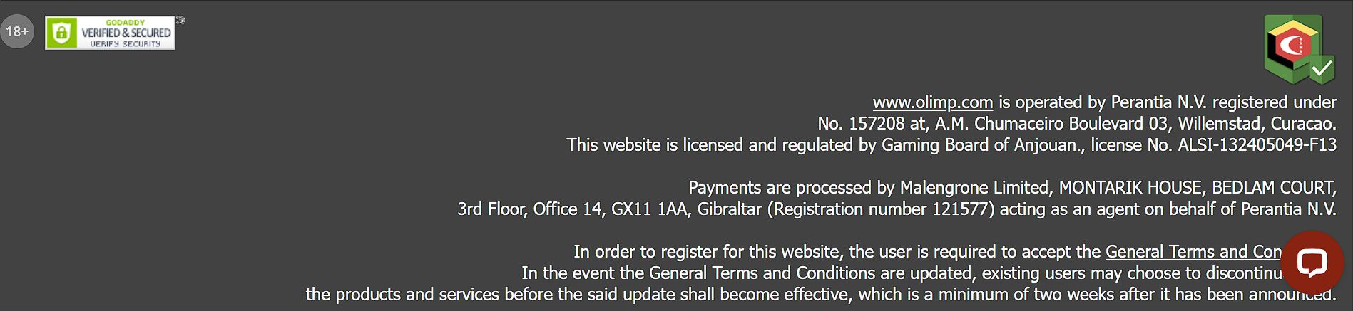 Платежи Olimp Израиль